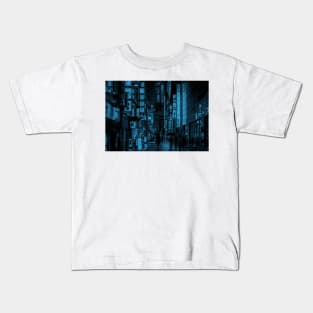 Shinjuku Nights Cyan Recolor Kids T-Shirt